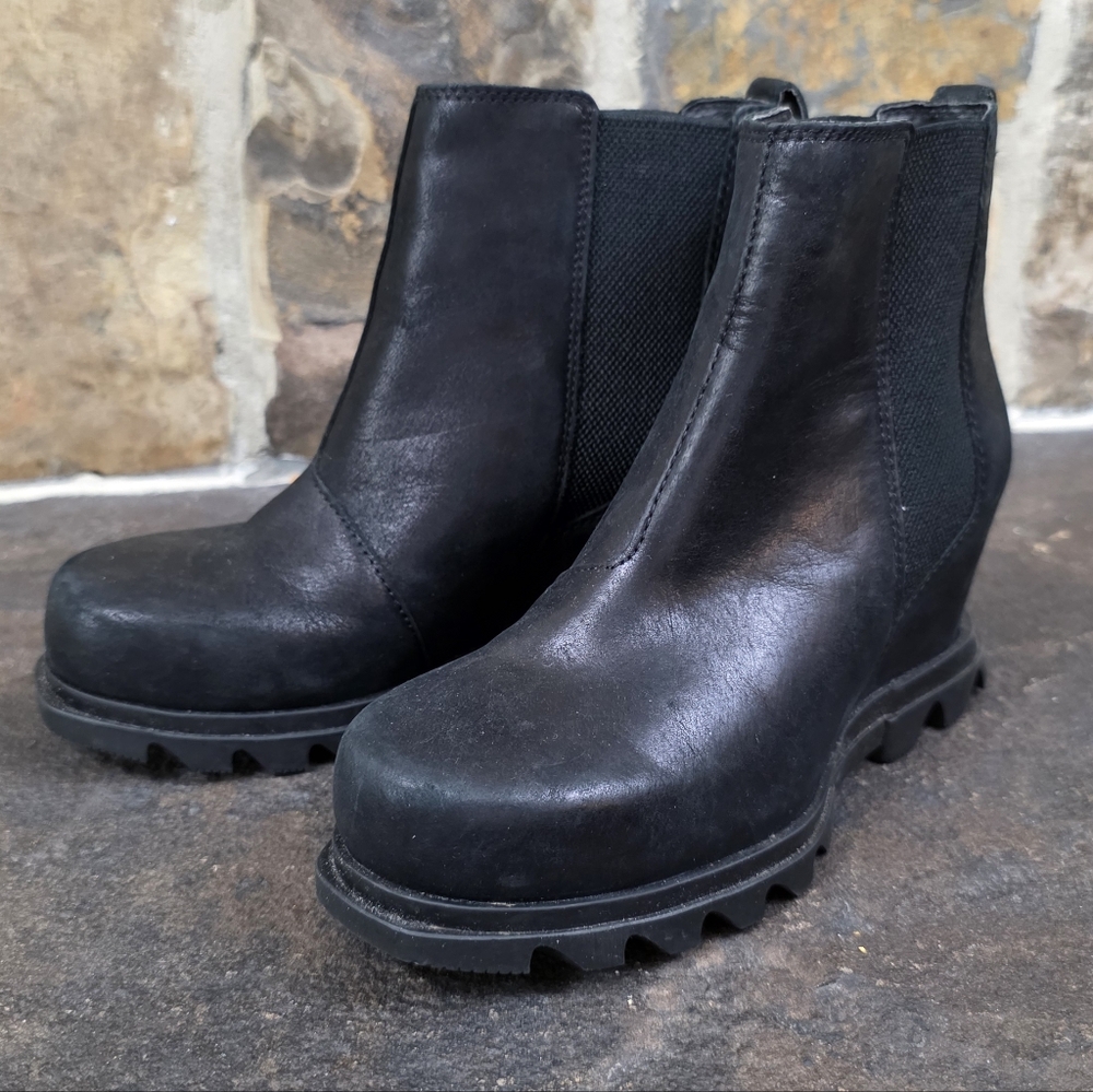 Sorel Joan Of Arctic Wedge III Leather Boots - Picture 5 of 10